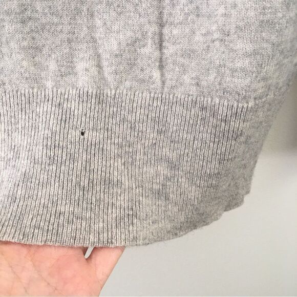 Banana Republic Gray Cashmere Wool Scoop Neck Sweater | Size Small - Picture 5 of 5
